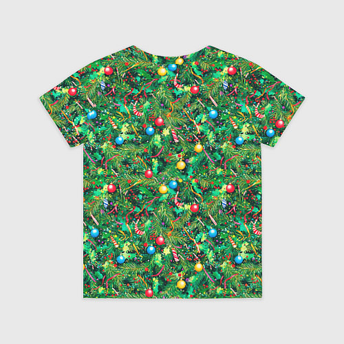 Детская футболка Разноцветные шары на ёлке / 3D-принт – фото 2