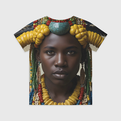 Детская футболка Африканец искусство / 3D-принт – фото 2
