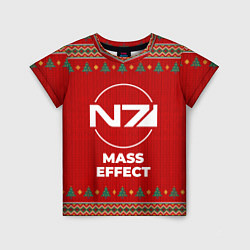 Футболка детская Mass Effect new year, цвет: 3D-принт