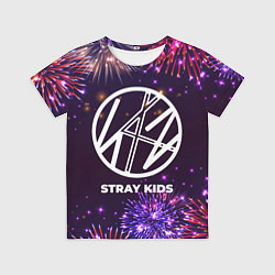 Футболка детская Праздничный Stray Kids, цвет: 3D-принт