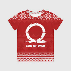 Футболка детская Новогодний God of War, цвет: 3D-принт