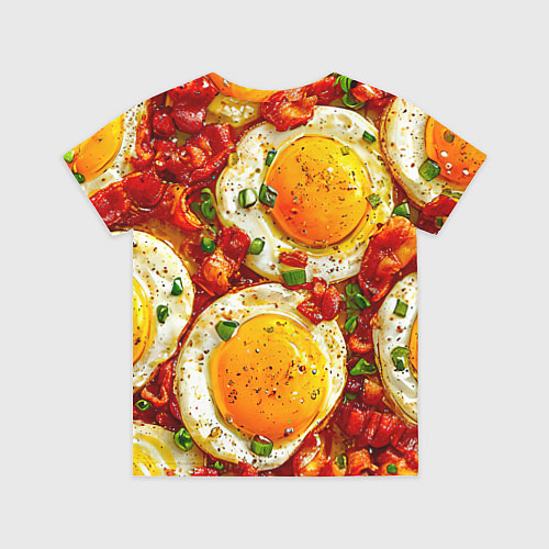 Детская футболка Яичница-глазунья / 3D-принт – фото 2