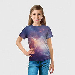 Футболка детская Туманности космоса, цвет: 3D-принт — фото 2