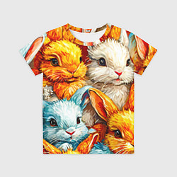 Футболка детская Милые зайки, цвет: 3D-принт