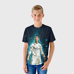 Футболка детская Мадрид - Роналдо, цвет: 3D-принт — фото 2