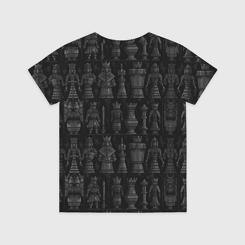 Детская футболка Король на фоне шахматных фигур / 3D-принт – фото 2