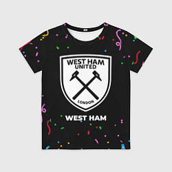 Футболка детская West Ham конфети, цвет: 3D-принт