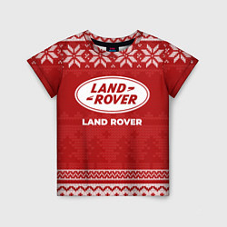 Футболка детская Новогодний Land Rover, цвет: 3D-принт