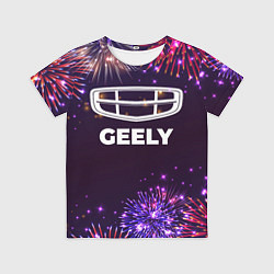 Футболка детская Праздничный Geely, цвет: 3D-принт