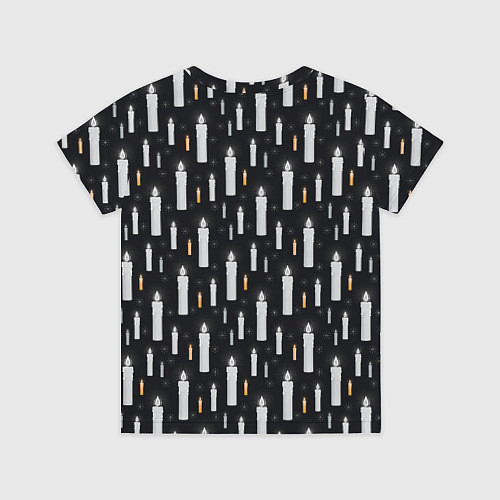 Детская футболка Гарри Поттер - Шар и свечи black and white / 3D-принт – фото 2