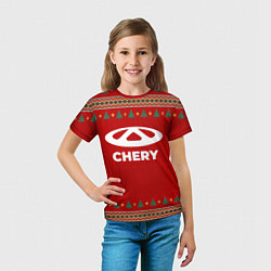Футболка детская Chery new year, цвет: 3D-принт — фото 2