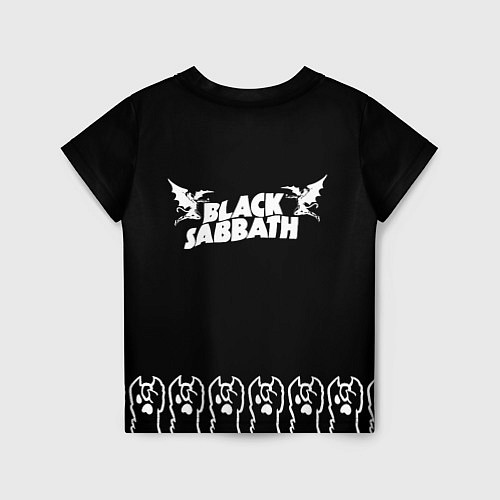 Детская футболка Black Sabbath: cat rock / 3D-принт – фото 2