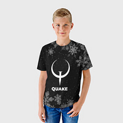 Футболка детская Снежный Quake, цвет: 3D-принт — фото 2