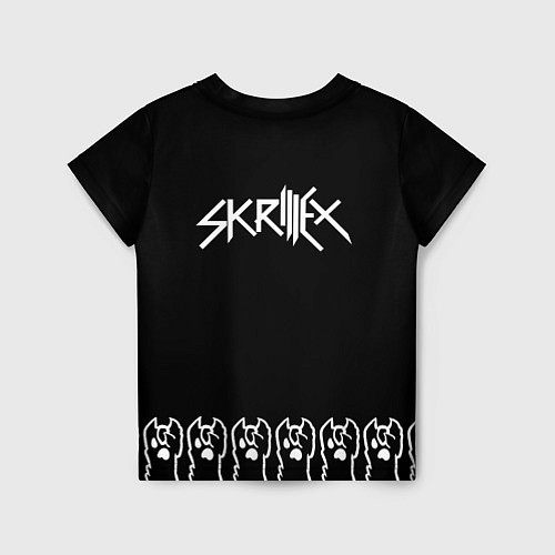 Детская футболка Skrillex: cat rock / 3D-принт – фото 2