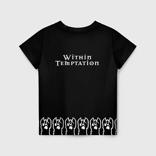 Детская футболка Within Temptation: rock cat / 3D-принт – фото 2