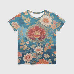 Футболка детская Ботанические узоры, цвет: 3D-принт