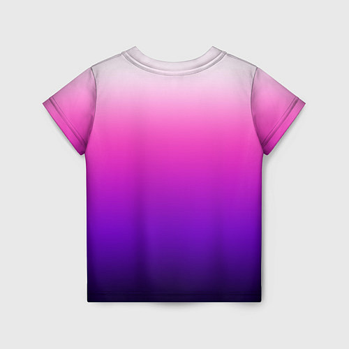 Детская футболка Градиент Argon розово-фиолетовый / 3D-принт – фото 2