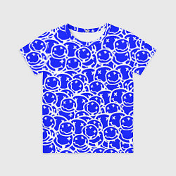 Футболка детская Nirvana logo blue, цвет: 3D-принт