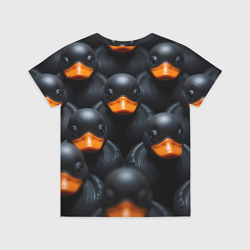 Детская футболка Черные уточки / 3D-принт – фото 2