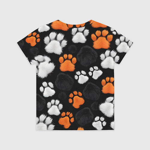 Детская футболка Мохнатые лапки / 3D-принт – фото 2