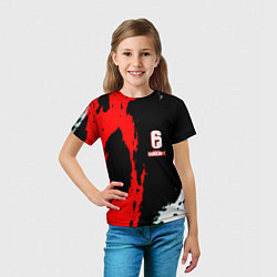 Футболка детская Rainbow six краски абстрактные, цвет: 3D-принт — фото 2