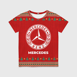 Футболка детская Mercedes new year, цвет: 3D-принт