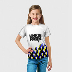 Футболка детская Linkin park human, цвет: 3D-принт — фото 2