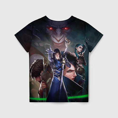 Детская футболка Варвик и герои из Аркейн / 3D-принт – фото 2