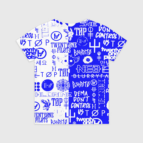 Детская футболка Twenty one pilots лого / 3D-принт – фото 2