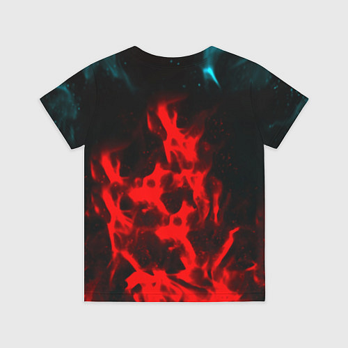 Детская футболка Portal flame steel game / 3D-принт – фото 2