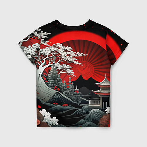 Детская футболка Деревья Японии и природа / 3D-принт – фото 2