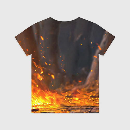 Детская футболка Утенок в огне / 3D-принт – фото 2