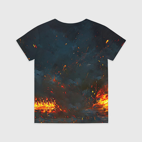 Детская футболка Лебедь в огне / 3D-принт – фото 2