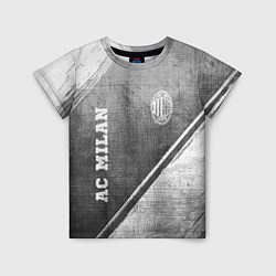Футболка детская AC Milan - grey gradient вертикально, цвет: 3D-принт