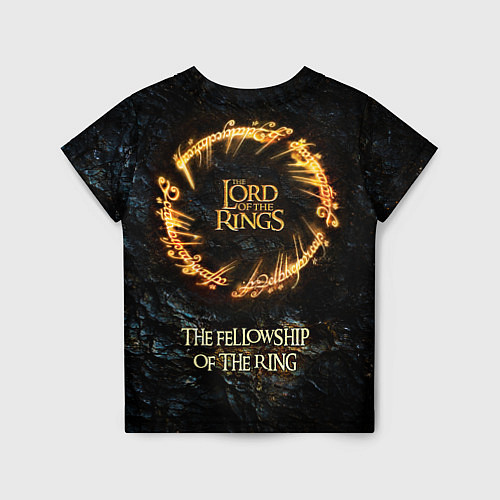 Детская футболка Lord of the rings - the fellowship of the ring / 3D-принт – фото 2