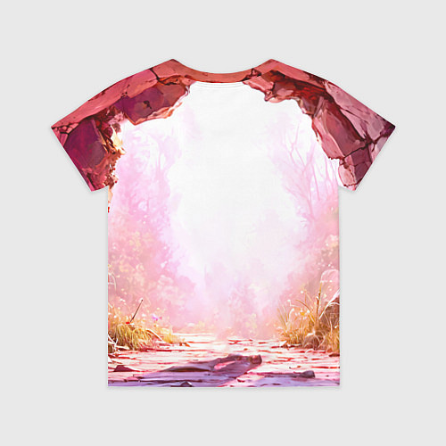 Детская футболка Осел в розовом свете / 3D-принт – фото 2