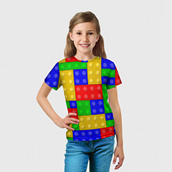 Футболка детская Детали Лего, цвет: 3D-принт — фото 2