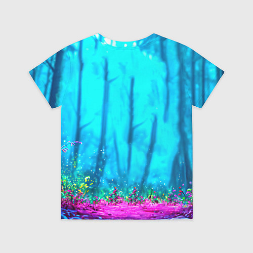 Детская футболка Лось в сереневом свете / 3D-принт – фото 2