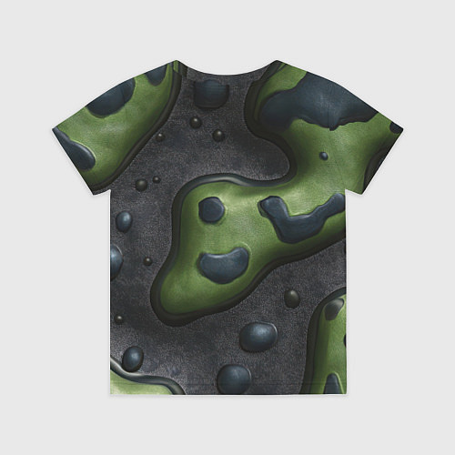 Детская футболка Объемный абстрактный камуфляж / 3D-принт – фото 2
