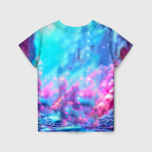 Детская футболка Песец в неоновом свете / 3D-принт – фото 2