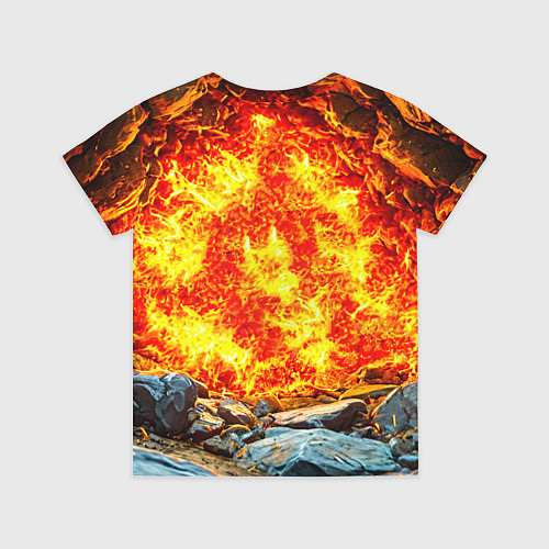 Детская футболка Акула в огне / 3D-принт – фото 2