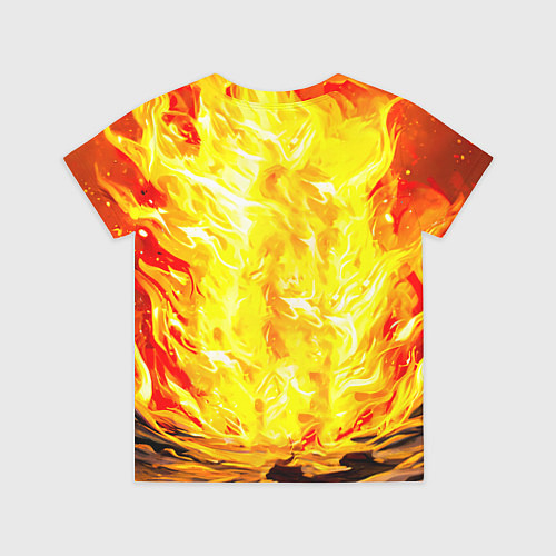 Детская футболка Ослик в огне / 3D-принт – фото 2