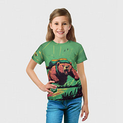 Футболка детская Русский медведь атакует, цвет: 3D-принт — фото 2
