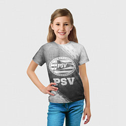 Футболка детская PSV - grey gradient, цвет: 3D-принт — фото 2