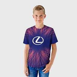 Футболка детская Lexus red energy, цвет: 3D-принт — фото 2