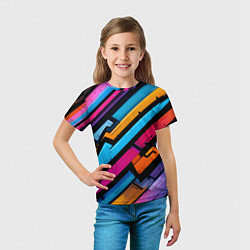 Футболка детская Абстракция с граффити, цвет: 3D-принт — фото 2