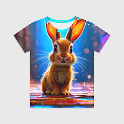 Футболка детская Ушастый зайка, цвет: 3D-принт