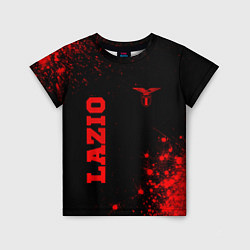 Футболка детская Lazio - red gradient вертикально, цвет: 3D-принт