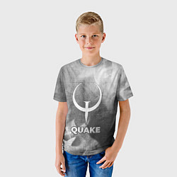 Футболка детская Quake - grey gradient, цвет: 3D-принт — фото 2