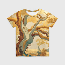Футболка детская Дерево в японском стиле, цвет: 3D-принт